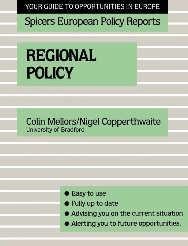 Regional Policy (Education in Society Series)