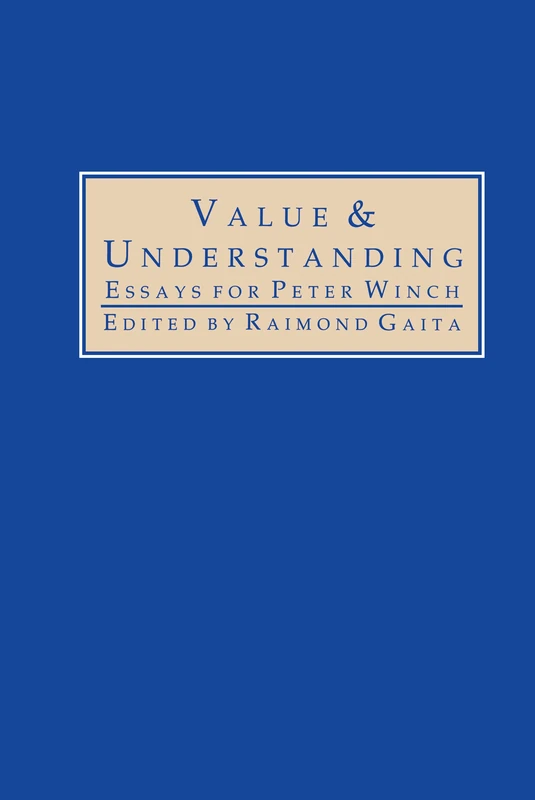 Routledge - Value and Understanding: Essays for Peter Winch - Image 1