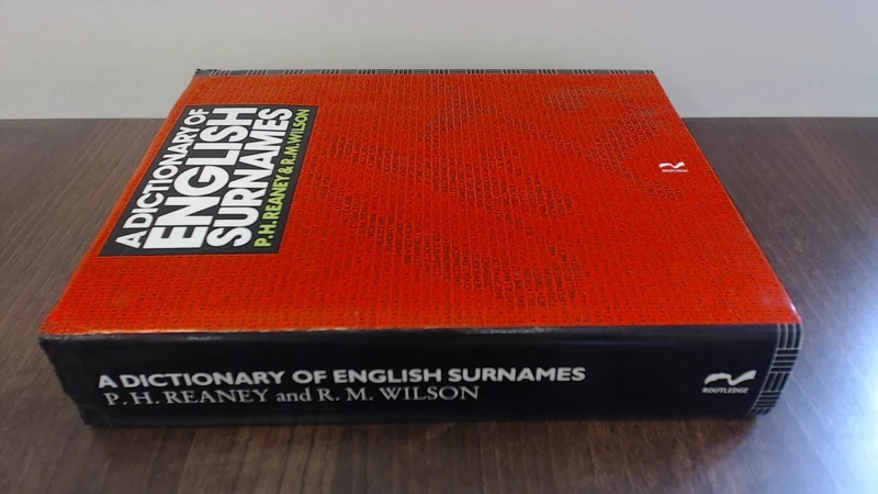 A Dictionary of English Surnames