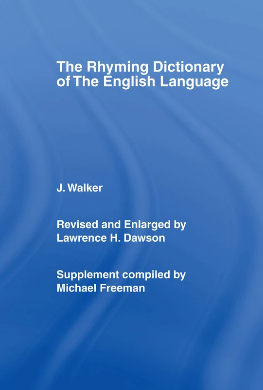 Walker's Rhyming Dictionary of the English Language - Image 1