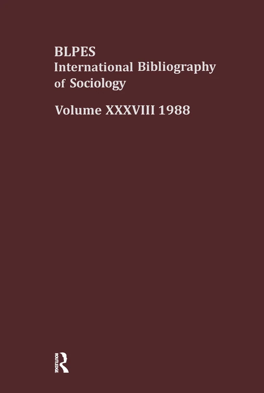 IBSS: Sociology: 1988 Vol 38: 038