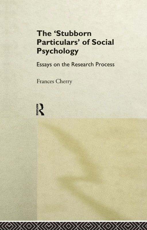 Routledge Social Psychology Essays on the Research Process