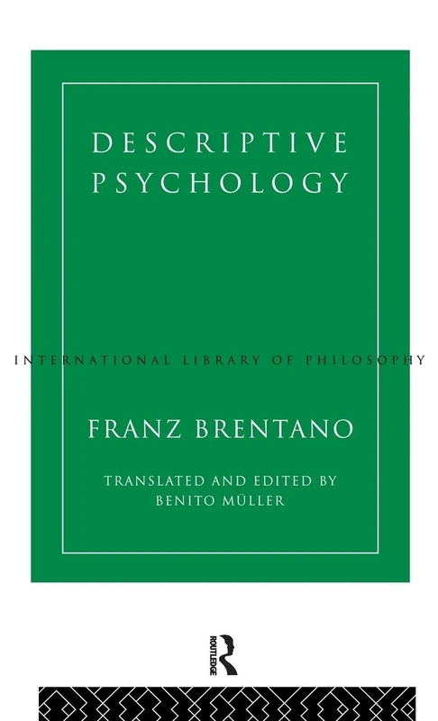 Descriptive Psychology (International Library of Philosophy)