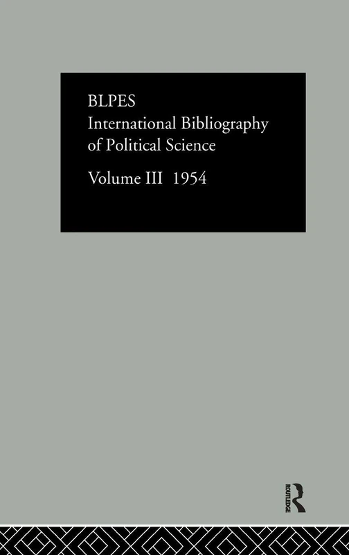 Intl Biblio Pol Sc 1954 Vol 3