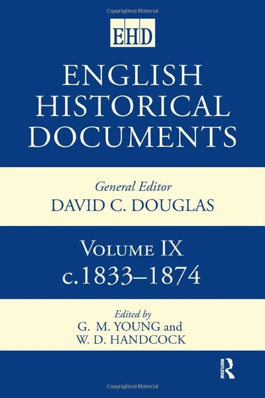 English Historical Documents: Volume 9 1833-1874