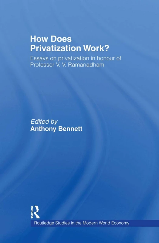 How Does Privatization Work?: Essays on Privatization in Honour of Professor V.V. Ramanadham (Routledge Studies in the Modern World Economy)