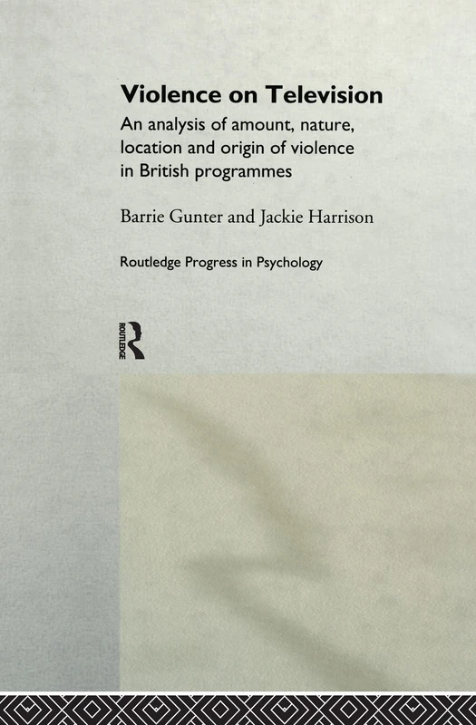 Routledge Violence on Television - British Programme Analysis