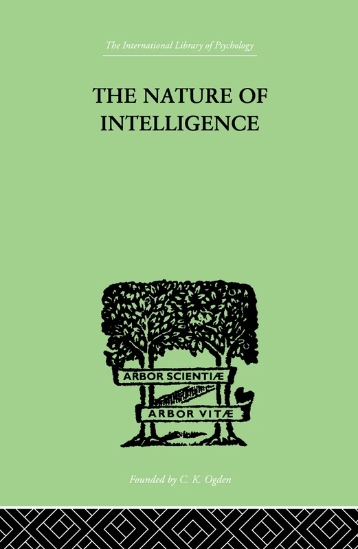 Routledge The Nature of Intelligence - L L Thurstone Book