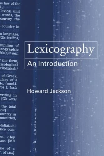 Lexicography, An Introduction