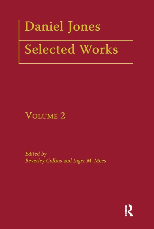 Daniel Jones, Selected Works: Volume II (Logos Studies in Language and Linguistics)