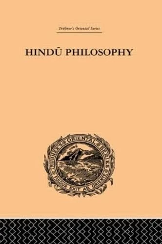 Hindu Philosophy: The Sankhya Karika of Iswara Krishna (Trubner's Oriental Series)