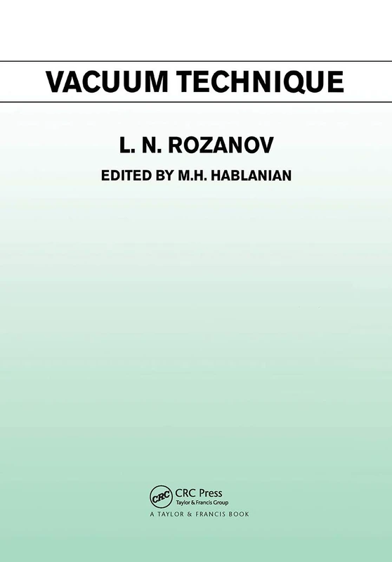 CRC Press Vacuum Technique - Industrial Vacuum Technology Guide