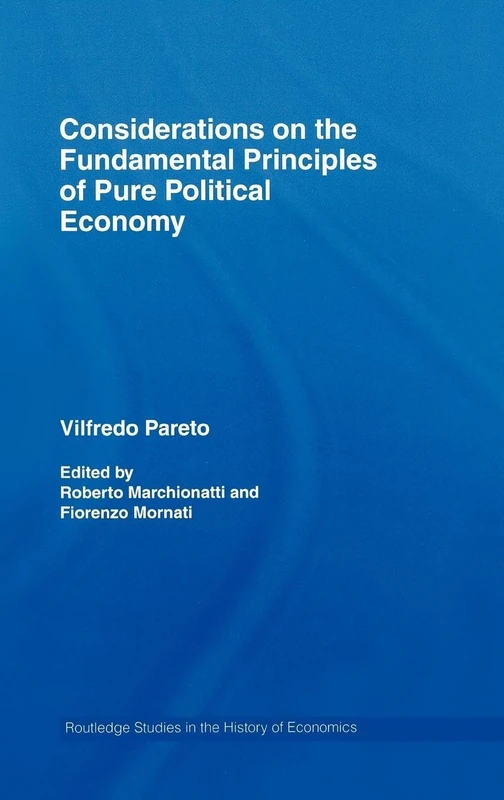 Routledge Considerations on Pure Political Economy - Pareto