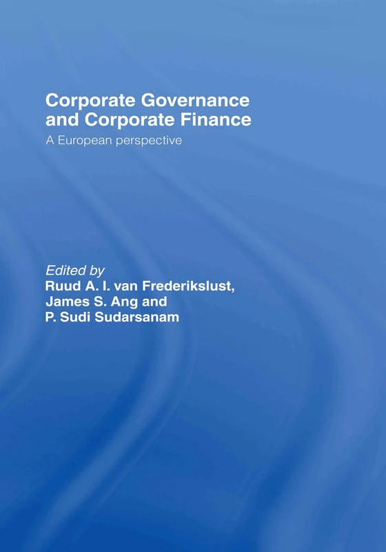 Routledge Corporate Governance and Corporate Finance Book