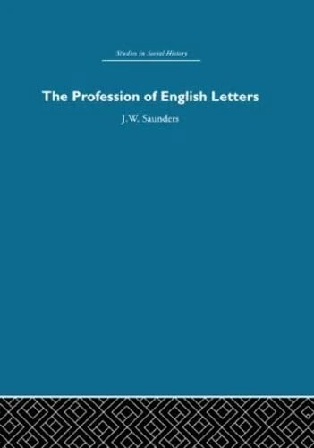The Profession of English Letters