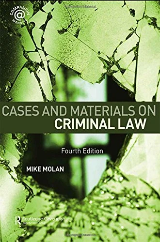 Cases & Materials on Criminal Law: Fourth Edition