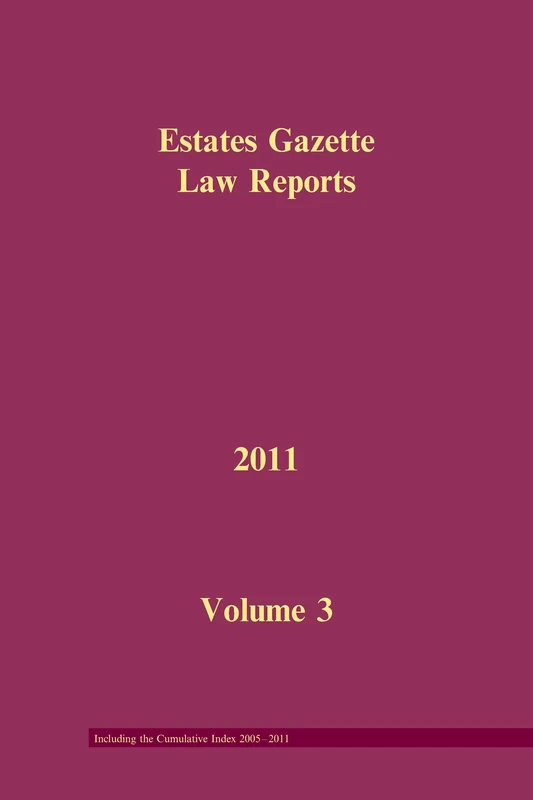 Routledge EGLR 2011 Volume 3 and Cumulative Index