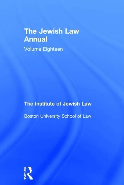 Routledge - The Jewish Law Annual Volume 18 - Law Book