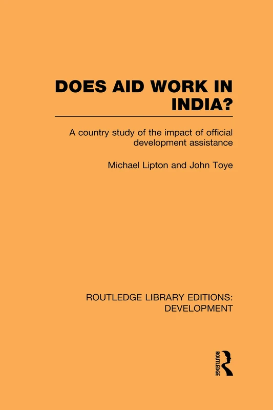 Routledge Does Aid Work in India? - Development Study Book