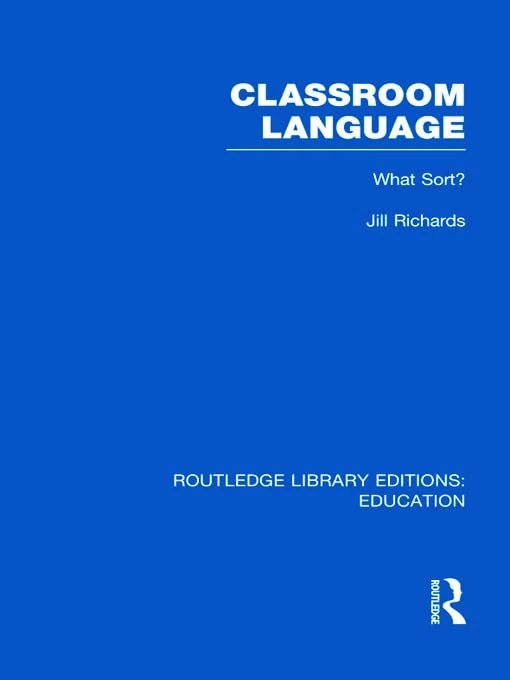 Routledge Classroom Language: What Sort? - Education Book