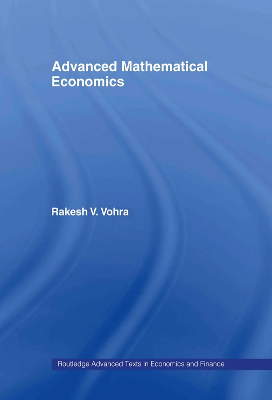 Routledge Advanced Mathematical Economics Textbook
