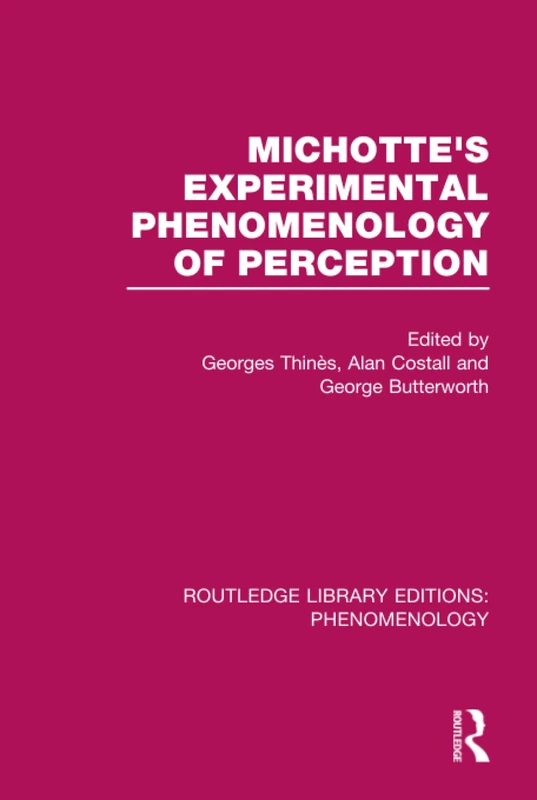 Michotte's Experimental Phenomenology of Perception (Routledge Library Editions: Phenomenology) - Image 1