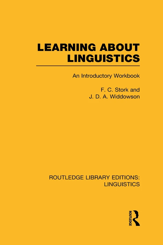 Routledge Learning about Linguistics - General Linguistics Book