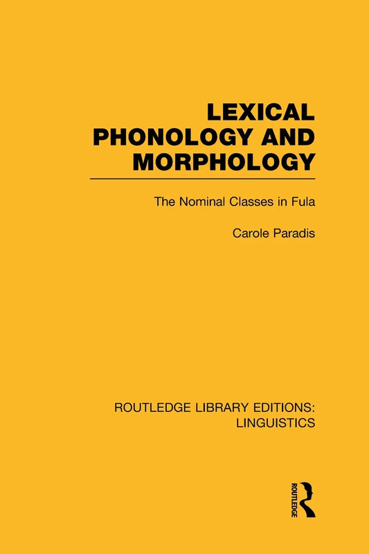 Lexical Phonology and Morphology (RLE Linguistics A: General Linguistics) (Routledge Library Editions: Linguistics) - Image 1