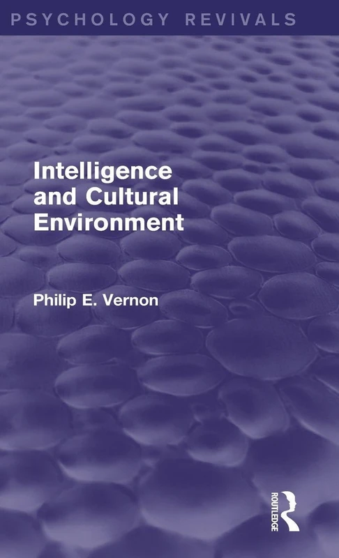 Routledge - Intelligence and Cultural Environment Book