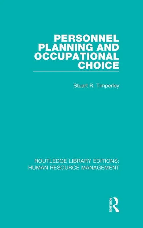 Routledge Personnel Planning and Occupational Choice Book - Image 1