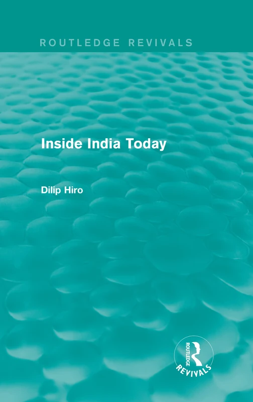 Routledge Inside India Today (Routledge Revivals) Book