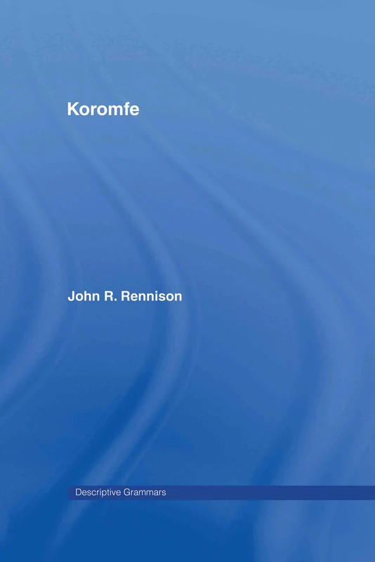 Koromfe (Descriptive Grammars)