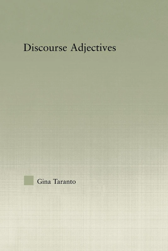 Discourse Adjectives (Studies in Linguistics)
