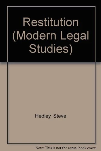 Restitution: Its Division and Ordering (Modern Legal Studies) - Image 1