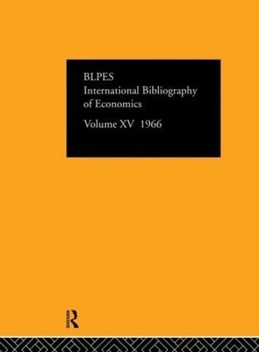 Intl Biblio Econom 1966 Vol 15 (IBSS ECONOMICS)