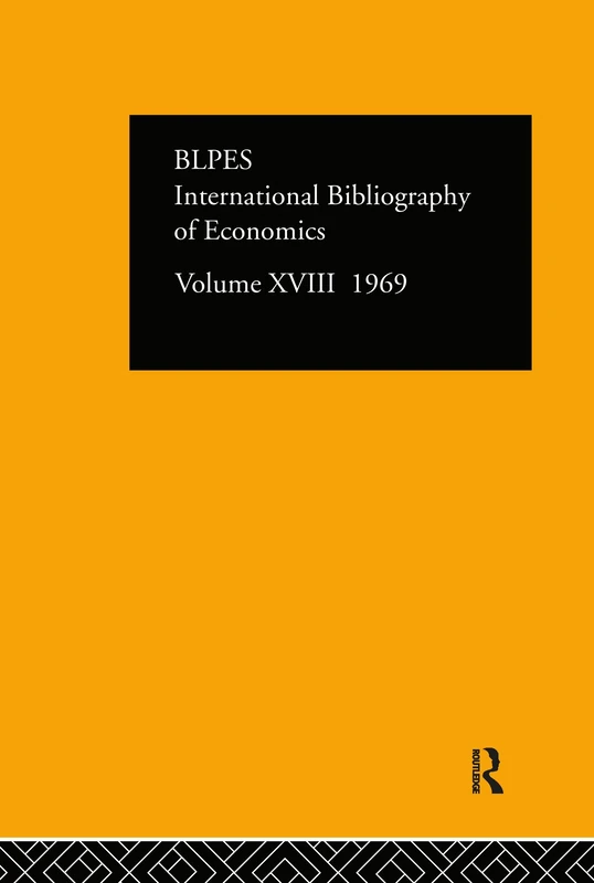 Intl Biblio Econom 1969 Vol 18: 11 (IBSS ECONOMICS)