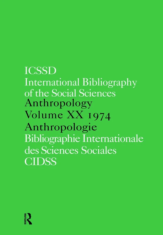 IBSS: Anthropology: 1974 Vol 20: XX