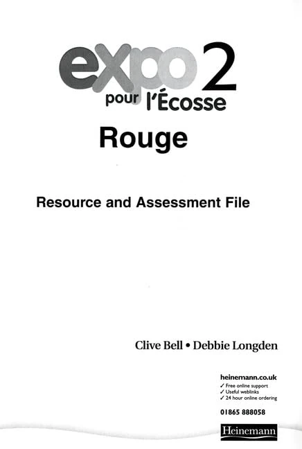 Expo pour l'Ecosse 2 Rouge Resource and Assessment File Paper Block