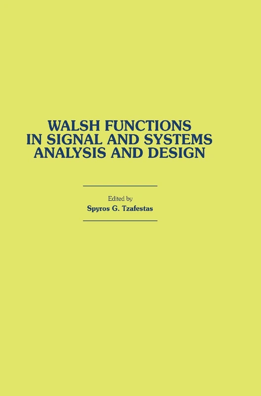 Springer Walsh Functions in Signal and Systems Analysis Book