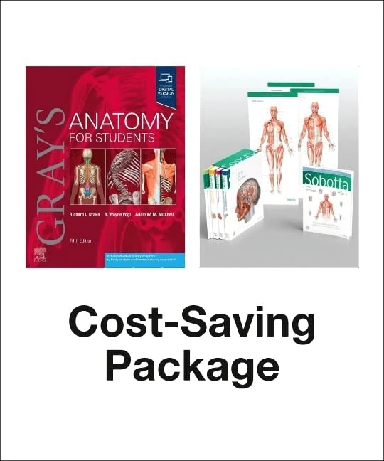 Gray's Anatomy for Students 5e and Paulsen: Sobotta Atlas of Anatomy, Package, 17th ed., English/Latin - Value Pack: General Anatomy and ... Joints and Nerves / Poster Collection