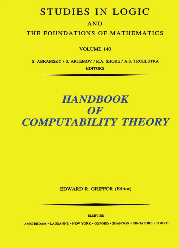 Handbook of Computability Theory