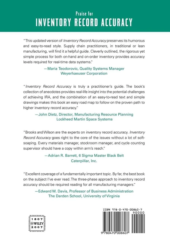 Inventory Record Accuracy: Unleashing the Power of Cycle Counting: 18 (The Oliver Wight Companies)