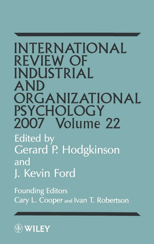 International Review of Industrial and Organizational Psychology 2007, Volume 22 - Image 1