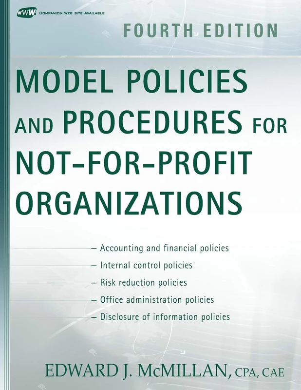 Model Policies and Procedures for Not-for-Profit Organizations, 4th Edition