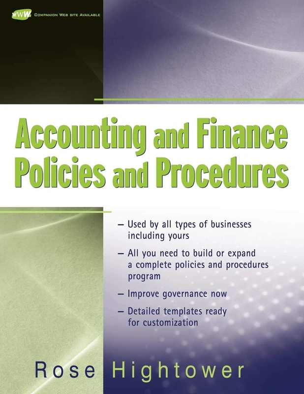 Accounting and Finance Policies and Procedures (w url)