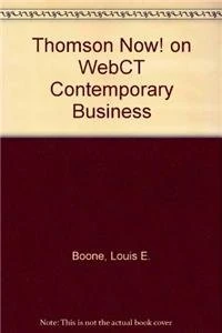 Cengagenow On WebCT Contemporary Business Set