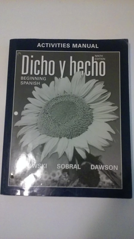 Dicho y hecho: Beginning Spanish Activities Manual (Delisted)