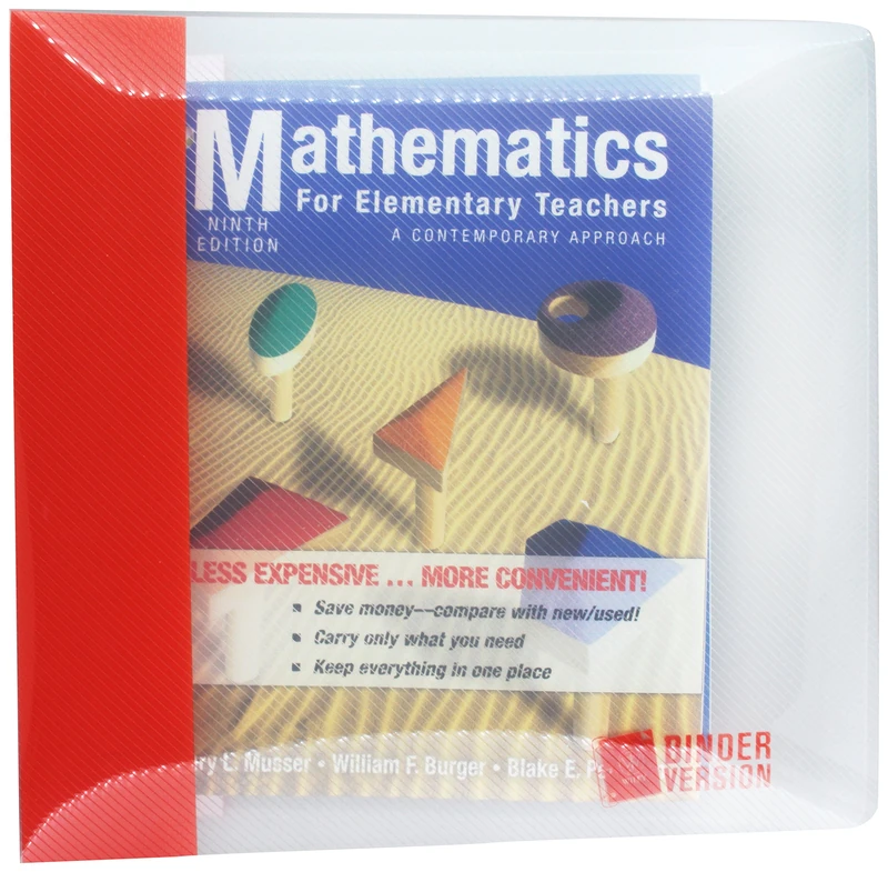 Mathematics for Elementary Teachers: A Contemporary Approach 9th Edition Binder Ready Version with 2" Binder Set - Image 1