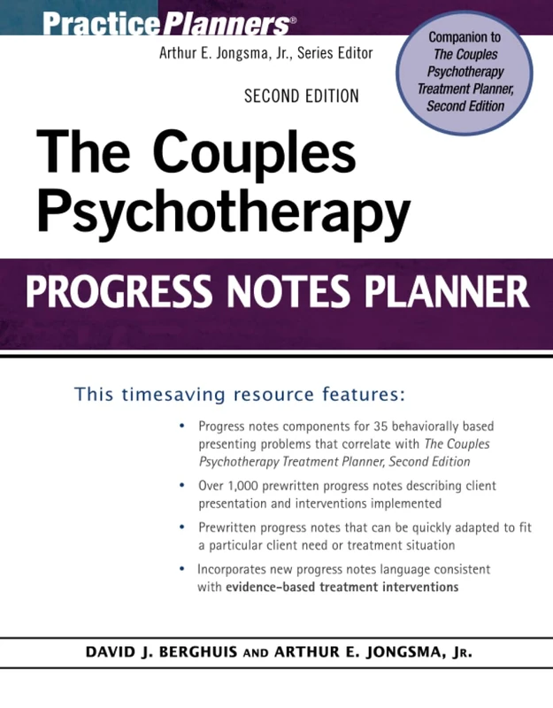 The Couples Psychotherapy Progress Notes Planner: 282 (PracticePlanners)