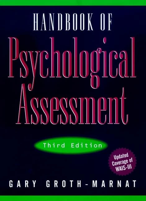 Handbook of Psychological Assessment